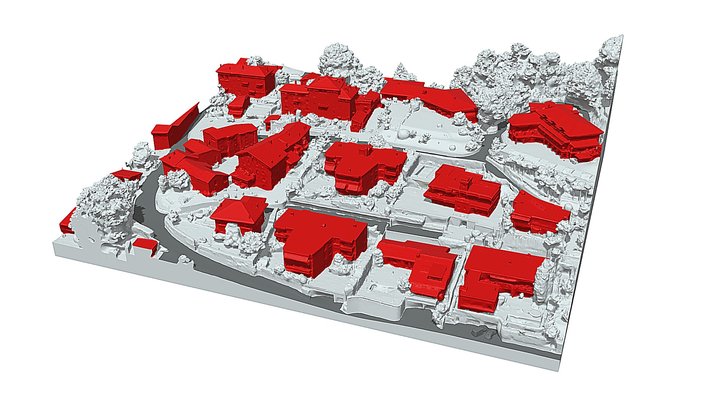 Sample A White Red Hollow 3D Model