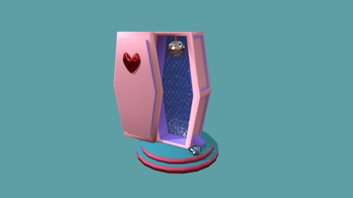 DISCO COFFIN Animated 3D Model