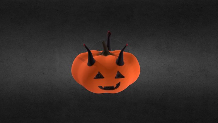 Devil Pumpkin 3D Model