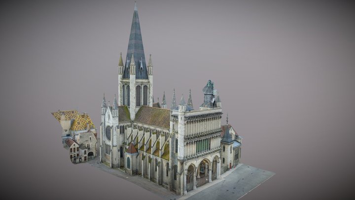 Eglise Notre Dame _ Dijon 3D Model