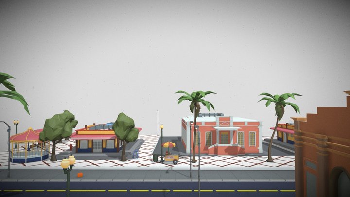 Praça do Museu de Parintins 3D Model