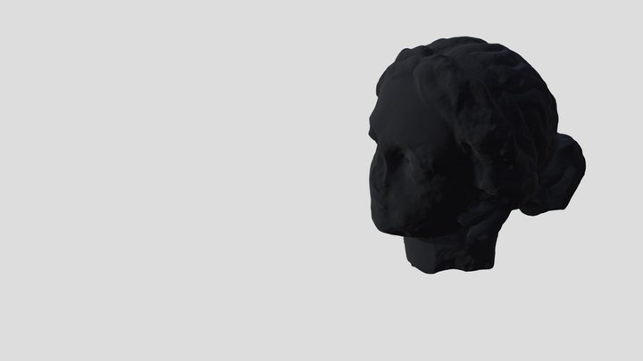 Голова скульптуры "Воспитание" на Солянке 3D Model