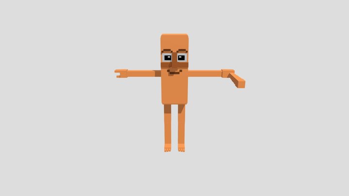 Tung Tung Tung Sahur 3D Model