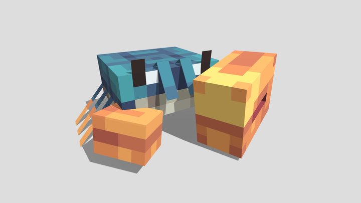 Crab of Minecraft Life 2023 3D Model