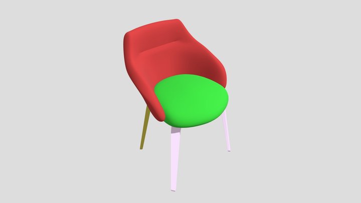 77-modern-chair-01-obj 3D Model