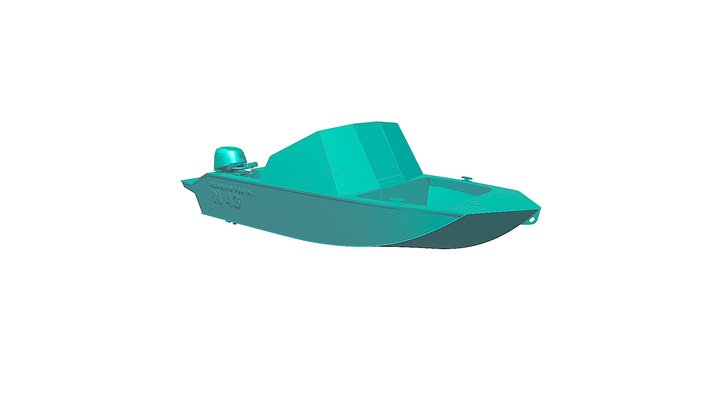 N43 - ЛОДКА ПНД ProjectsPortal.ru 3D Model