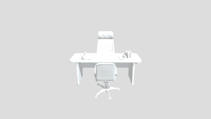 Office desk 3D Model