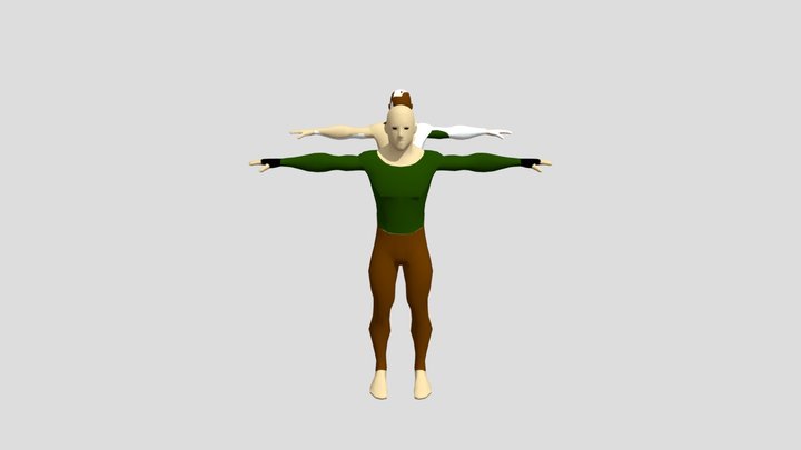 Humano texturizado 3D Model