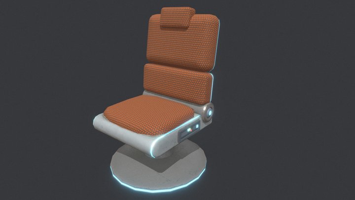 Sci-fi Chair 3D Model