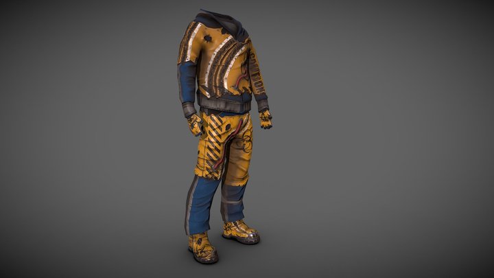 Bio Integrity Hoodie/Pants/boots/gloves 3D Model