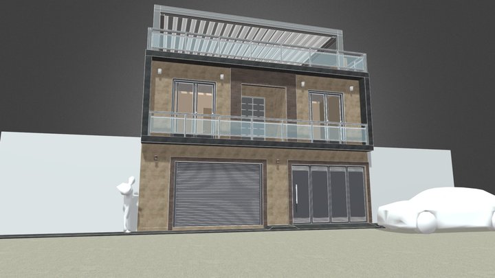 Casa zona 4, San Juan Sacatepéquez 3D Model