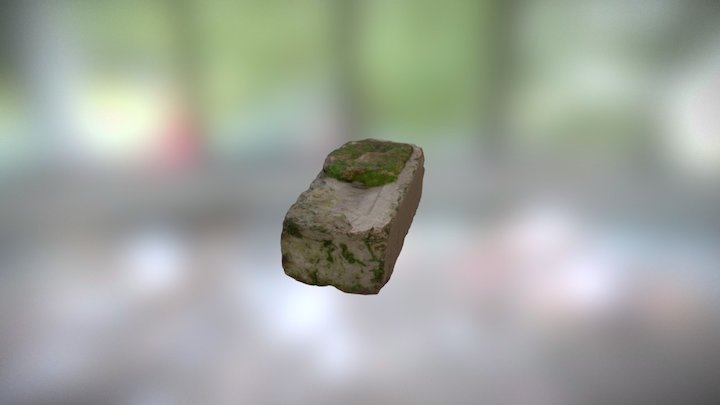 Mossy Brick 3D Model
