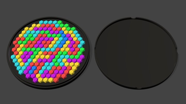 Hex Puzzle Box – Circle