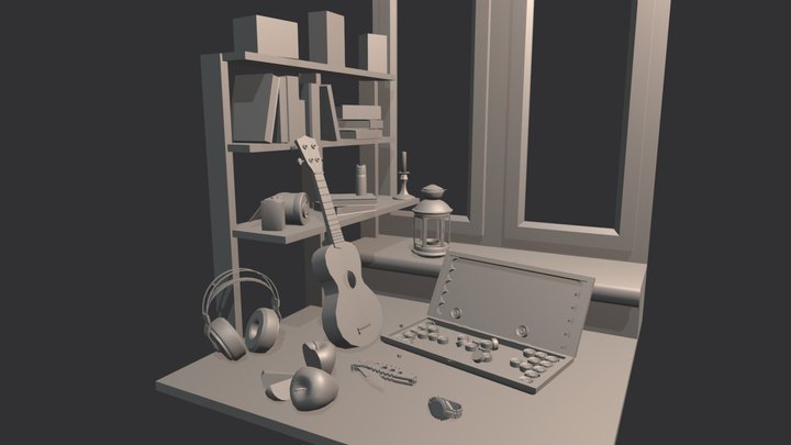 10 Things Naturmort 3D Model