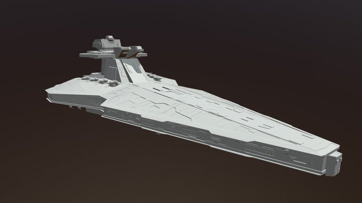 X star Destroyed clone 3D Model
