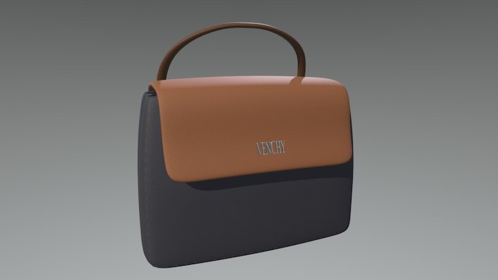 Leather Purse 3D Model