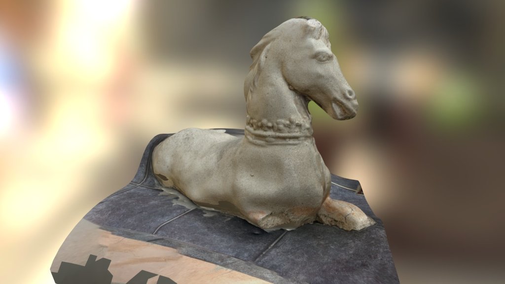 Horse Statue on the Beach