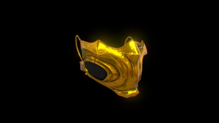 Mortal Kombat 1 Scorpion Mask 3D Model