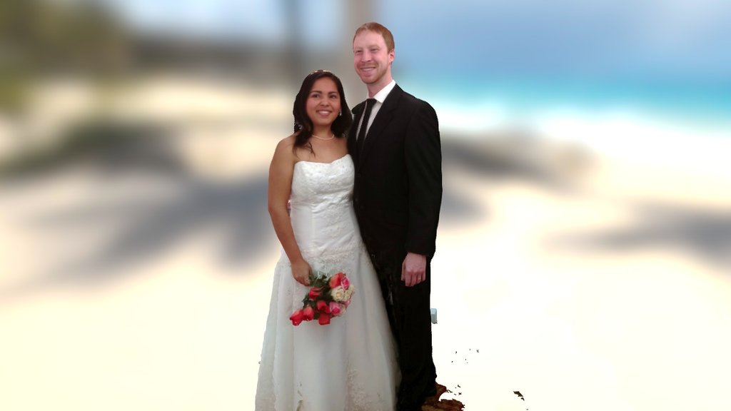 mini-U 3D scan of wedding couple