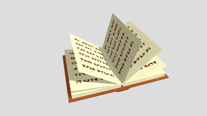 Book / Spellbook Low Poly 3D Model