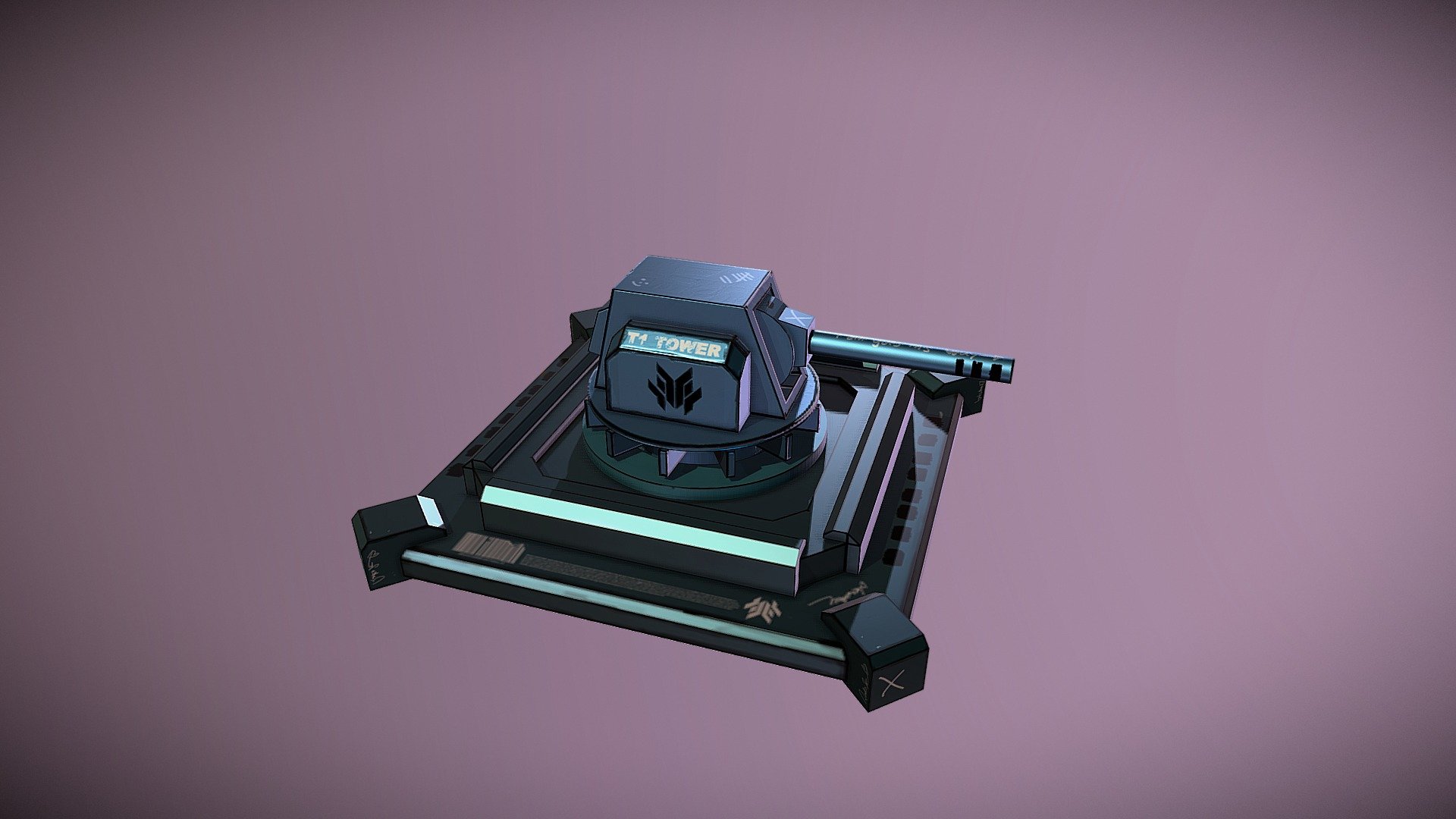 Cartoonstyle Turret _001