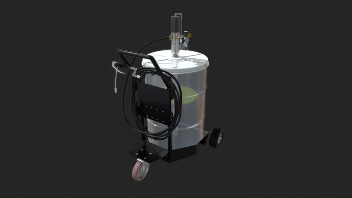 Unidade de Lubrificação para Graxa - MIX-9220-CG 3D Model