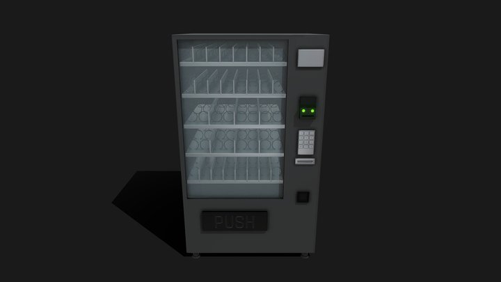 Realistic snacks vending machine 3D Model