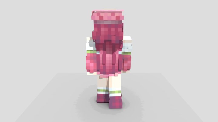 Cute Girl 3D Model