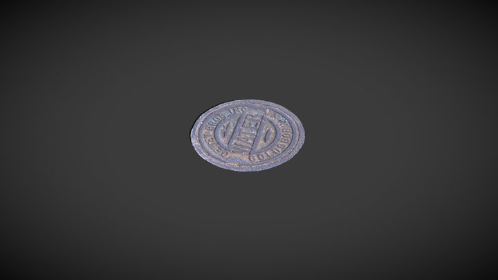 Street Water Hole Cover 3D Model