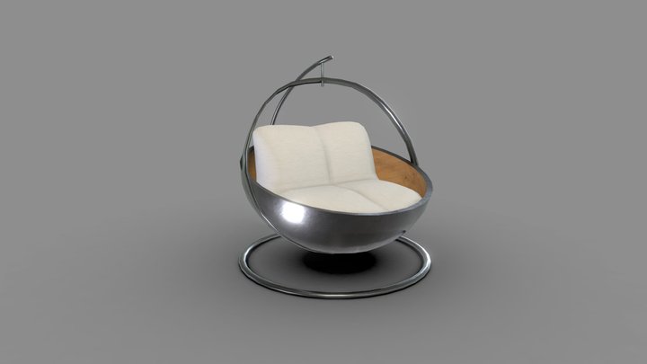 Industrial Floating Chair 3D Model