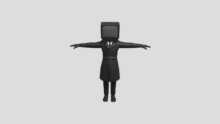 TV-Man 3D Model