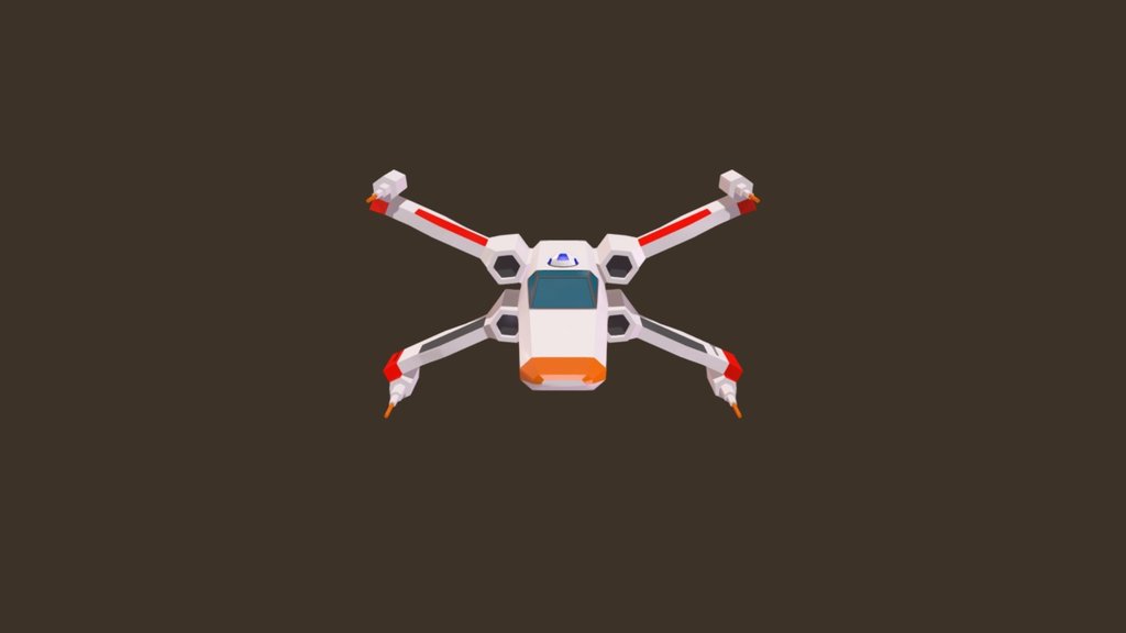 Xwing Low Polly
