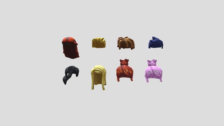 roblox hair 3D Model