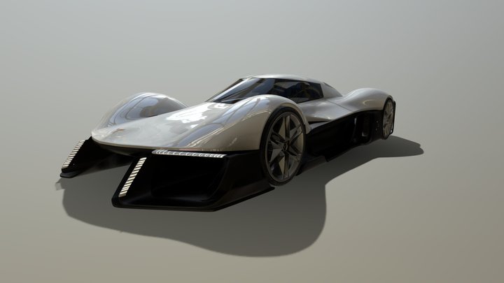 Corvette C9 Concept 3D Model