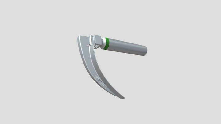 Laryngoscope low poly 3D Model
