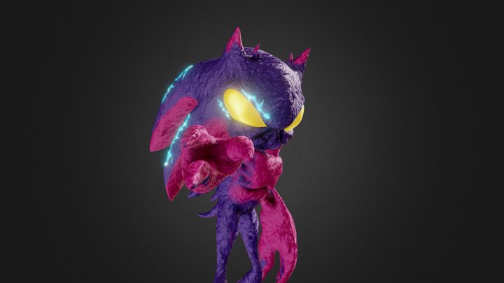 Black Verge Sonic 3D Model
