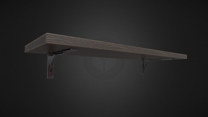 Shelf with brackets. – Modelo 3D gratuito STL