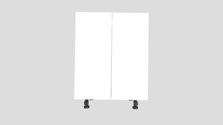 Lower Kitchen cabinet with 2 doors 3D Model