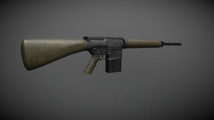 ArmaLite AR-10 3D Model