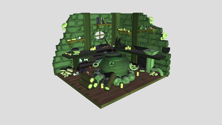 Witch's Brewery Room 3D Model