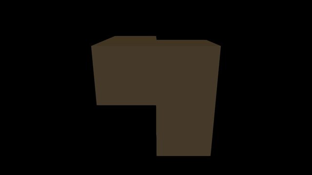 Puzzle Cube Gray Part MO 3D Model