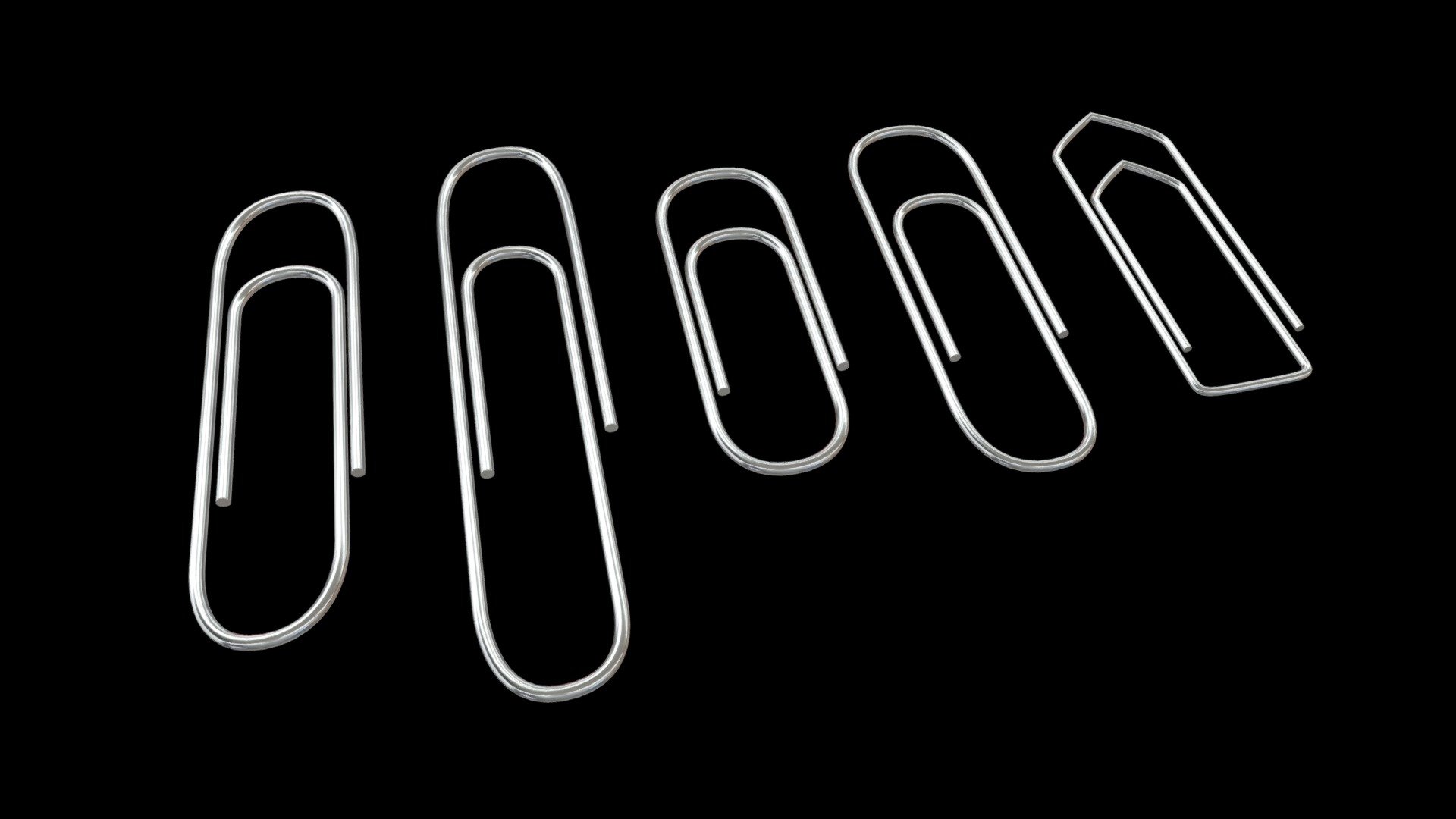 Paper clips - Buy Royalty Free 3D model by FrancescoMilanese.