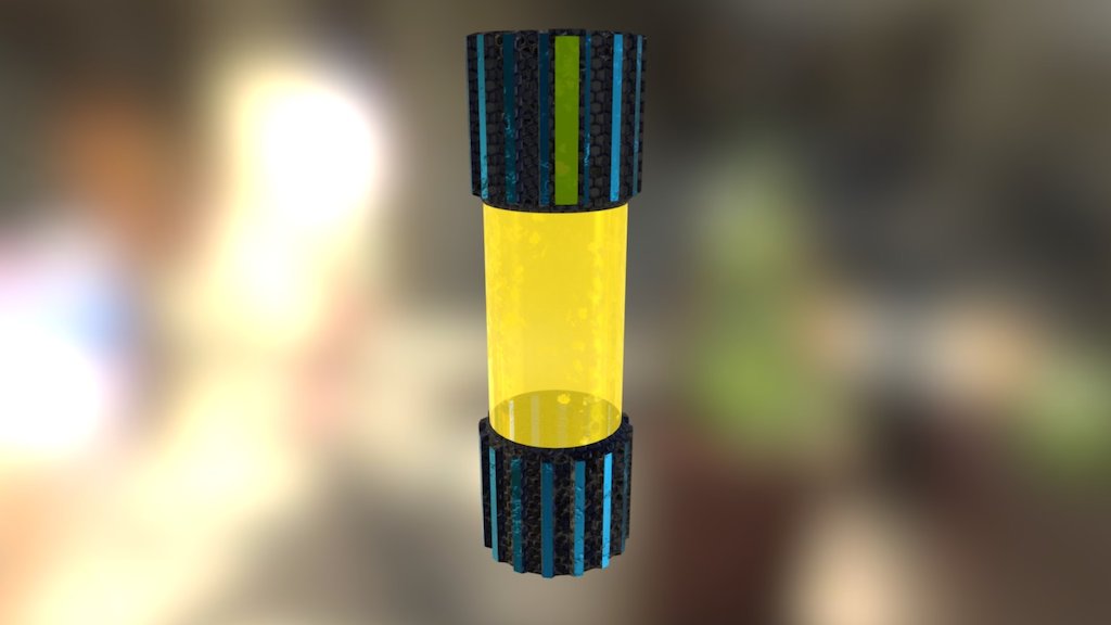 Sci-Fi Cannister With Wear