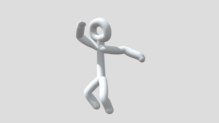 Stick figure Dancing! 3D Model
