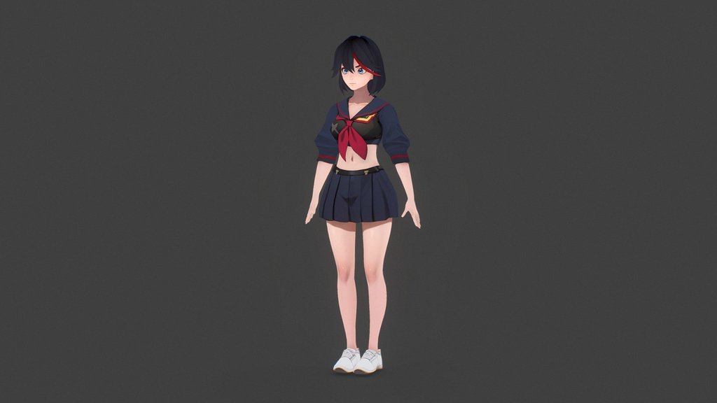 纏 流子 Matoi Ryuuko, from Kill La Kill (キルラキル)