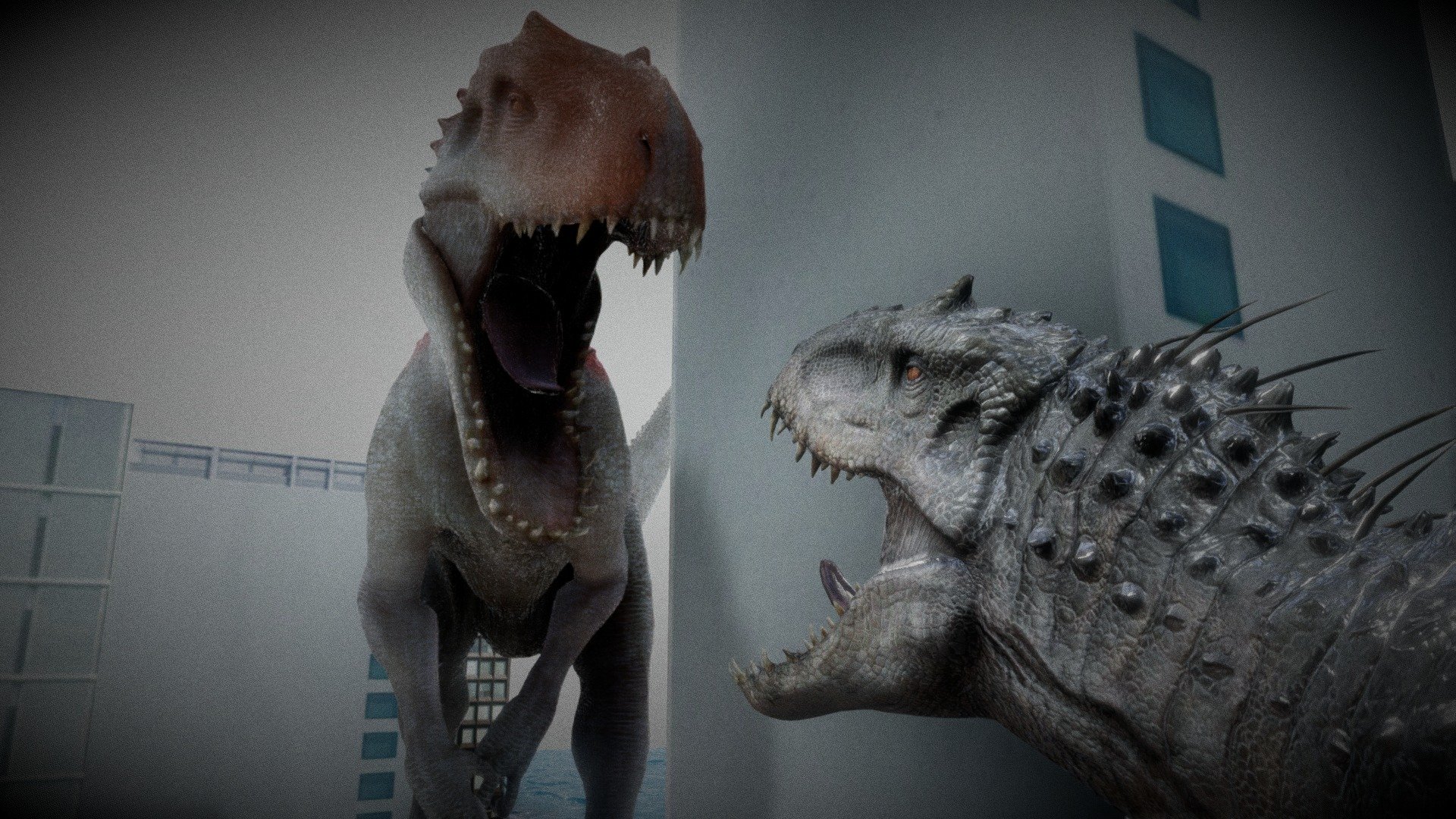 I-Rex Save City from Giant Indominus Rex - 3D model by Msassasa ...