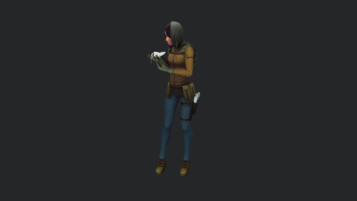 Spy Girl 3D Model