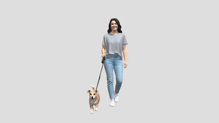 Casual Walk with a Dog