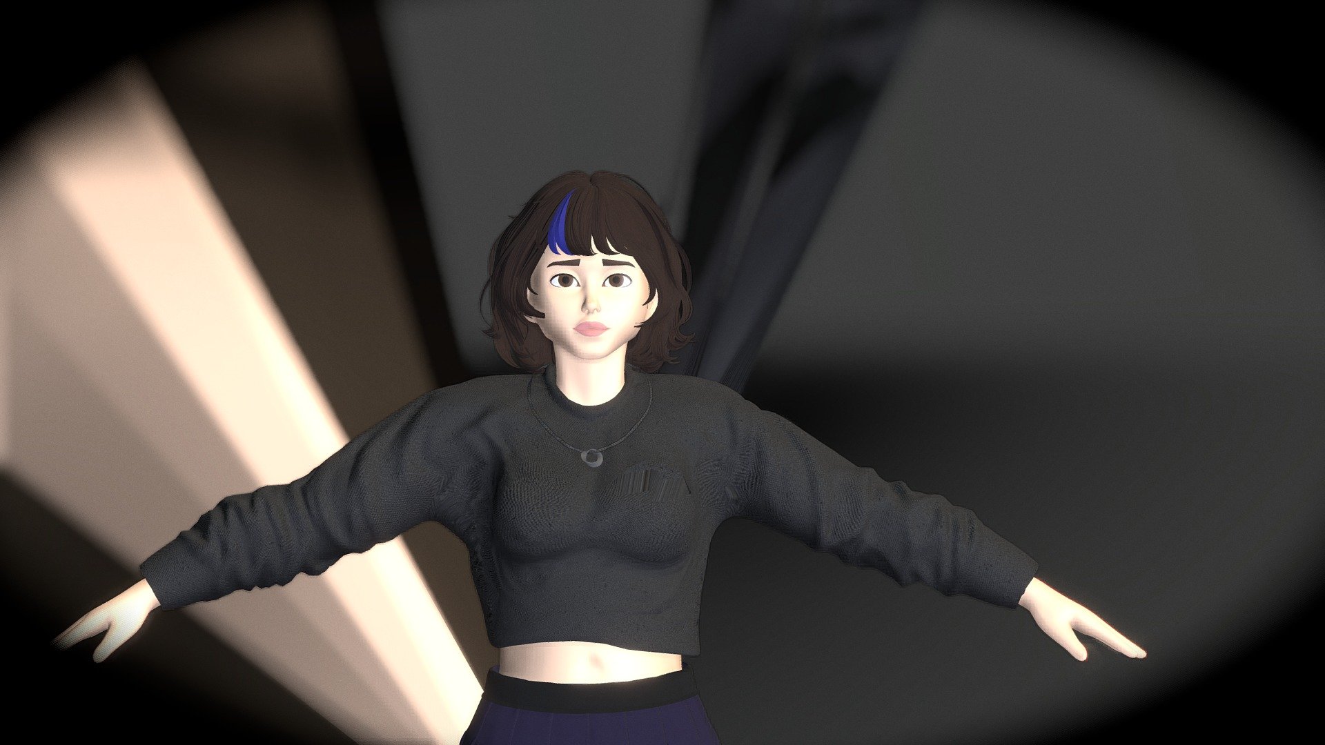 Lissa 3D female model (dressed)