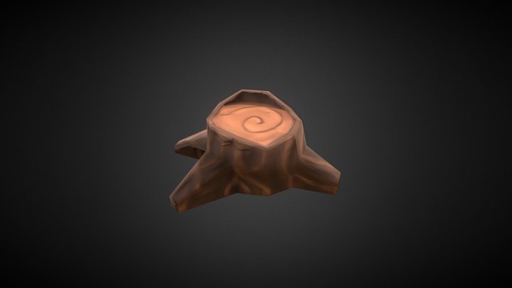 Stump - Game Asset 3D Model